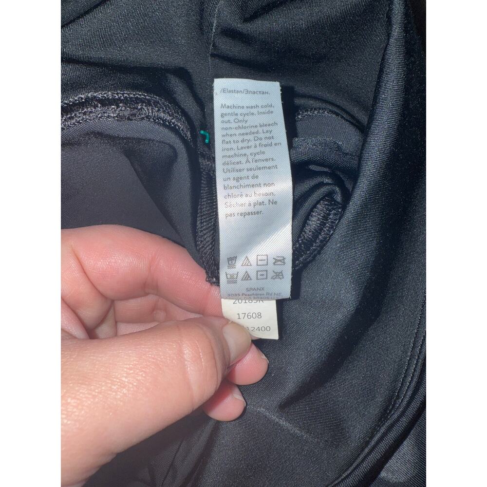Women's‎ Matte Black Faux Leather Camo Spanx Leggings Size XL - Picture 7 of 7